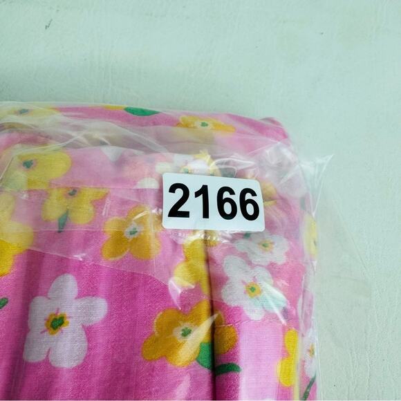 On 34th Womens Sunray Dress Pink Yellow Floral Print Maxi Size S New - Picture 13 of 14